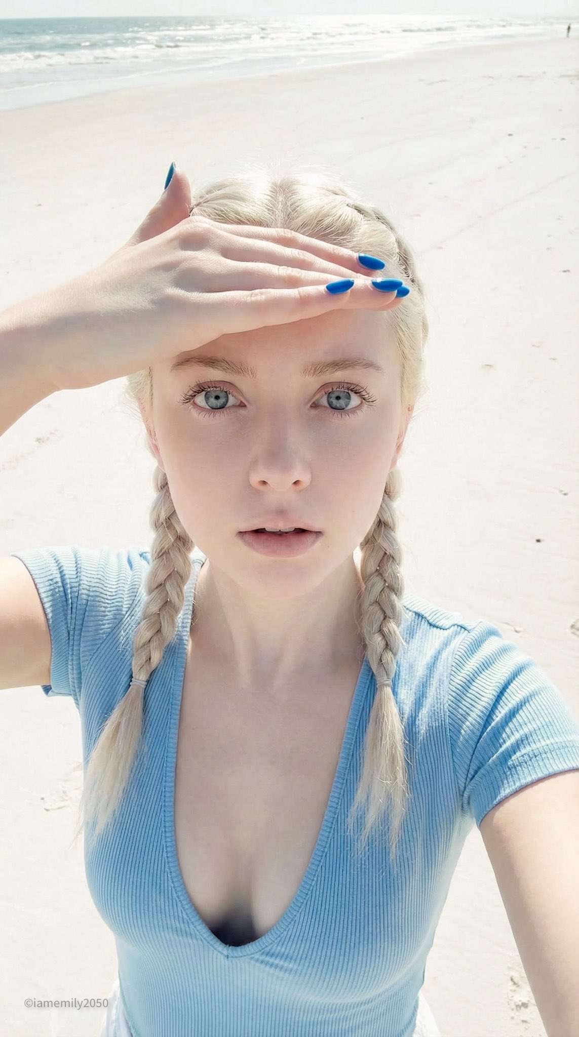 瓷娃娃海岸高角度自拍