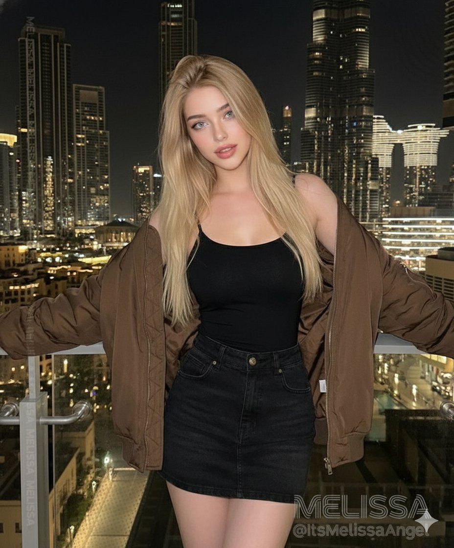 迪拜夜色金发超模