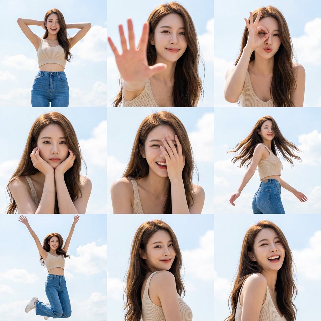 晴空九格·活力少女