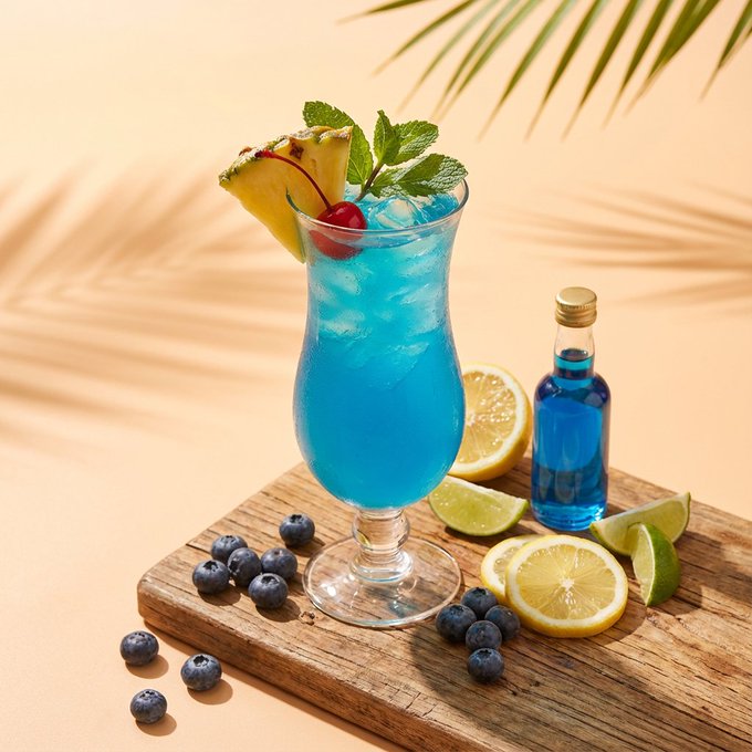 金橙度假风高端鸡尾酒