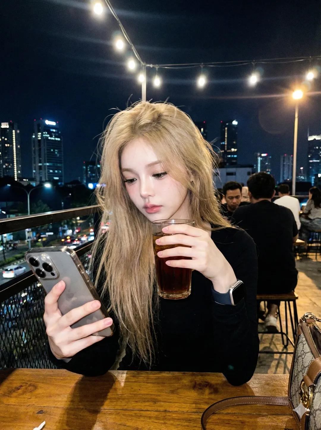 邻家女孩咖啡馆随拍