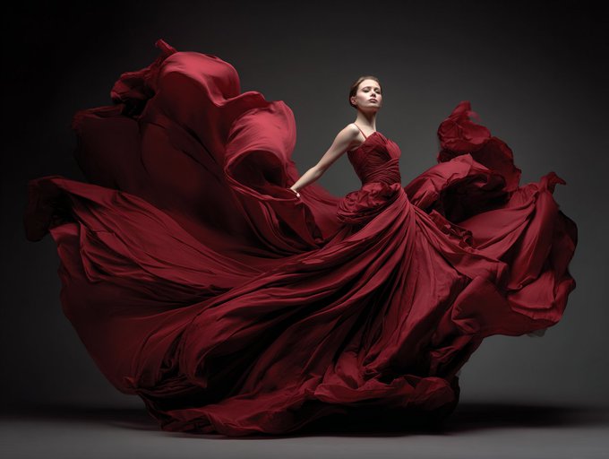 高速定格动态垂褶魅影