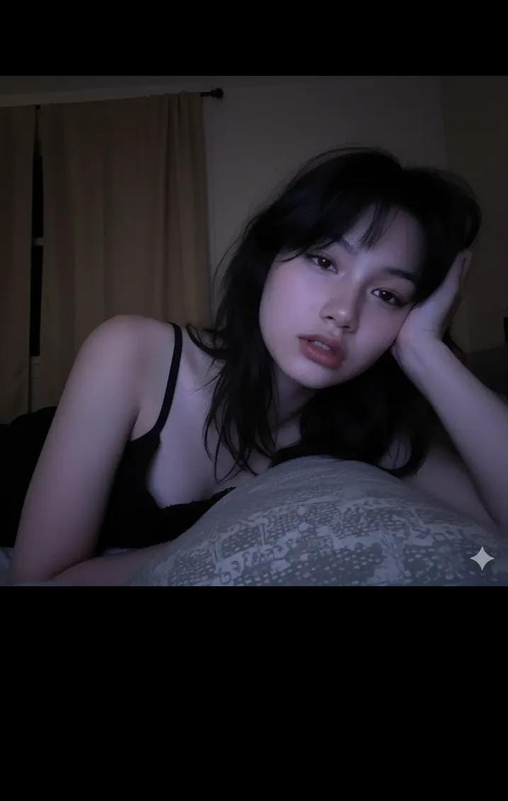 卧室微光里的慵懒瞬间