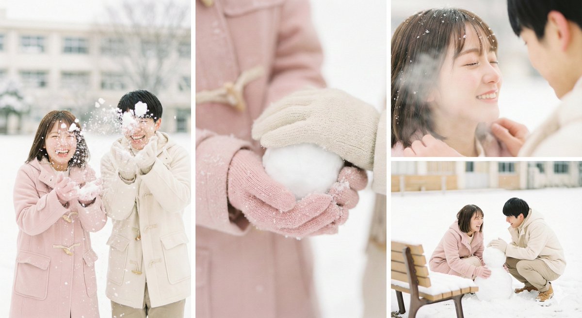 多角度特写的写真海报图