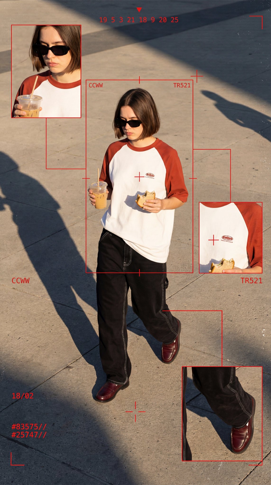 一组赛博朋克风格的时尚大片