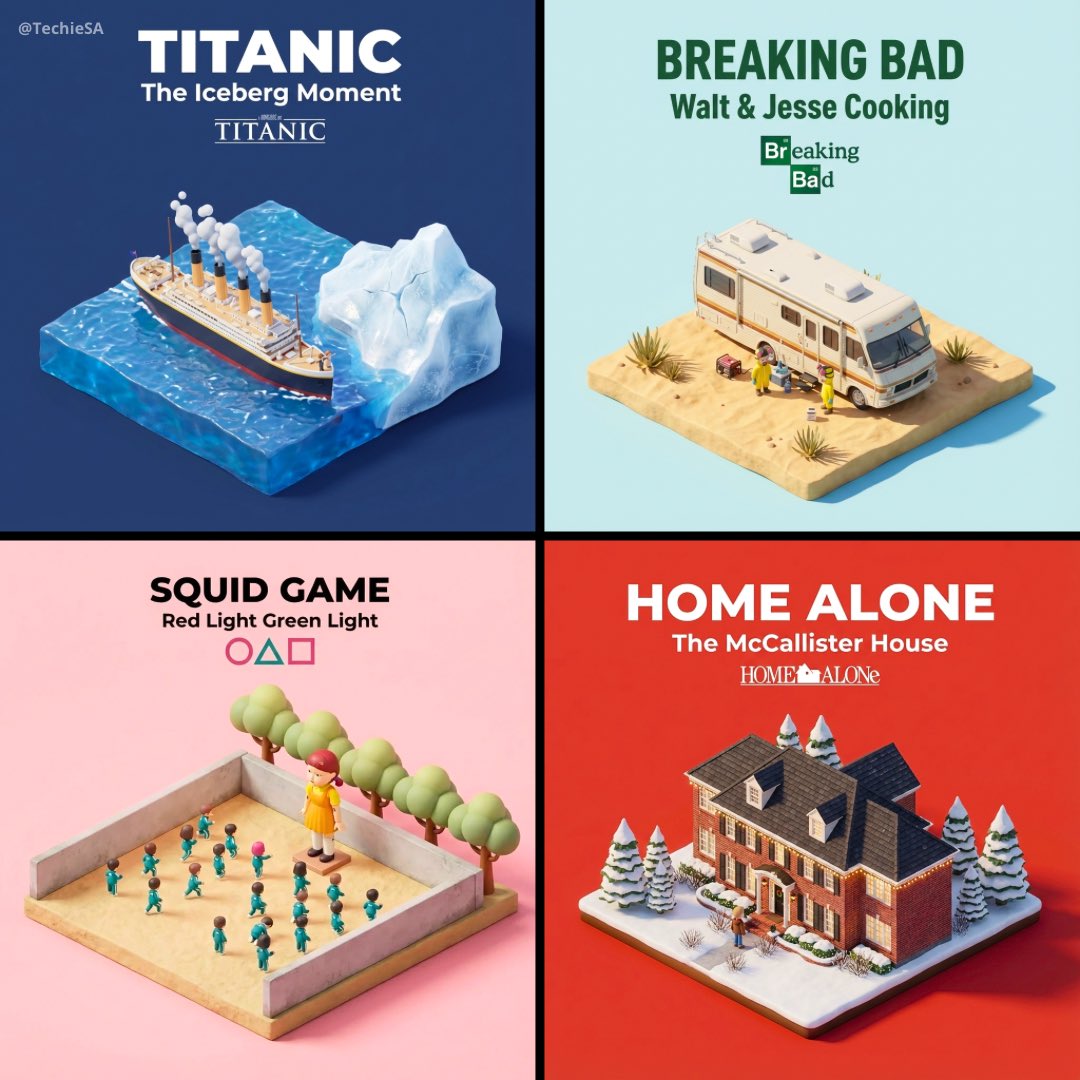 微缩3D卡通场景