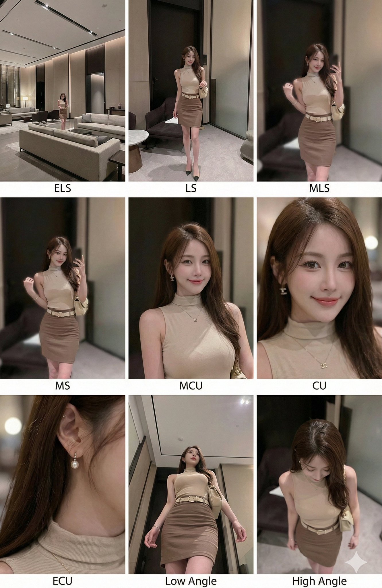 一张图片生成9个不同景别的镜头